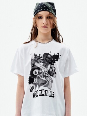 RUIN ME H/S TEE [WHITE]