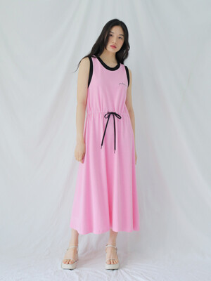 TERRY MAXI DRESS / PNK