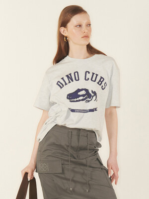 DINO CUBS T-shirt UNISEX Melange Grey