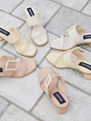 Pearl Buckle Sandals_3Colors