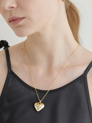 heart pendant chain necklace (N010_gold)