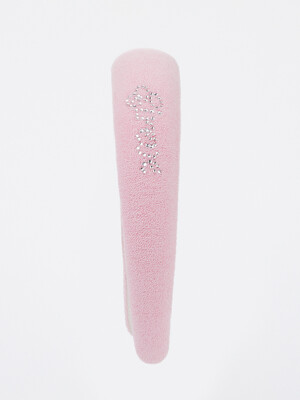 LETTERING TERRY HAIR BAND_PINK