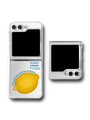 메타버스 갤럭시 Z플립5 슬림클리어 케이스 - 프레시 레몬