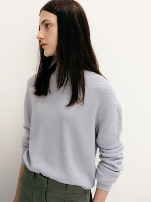 Wool Roundneck Pullover  Light Grey (WE3851C122)