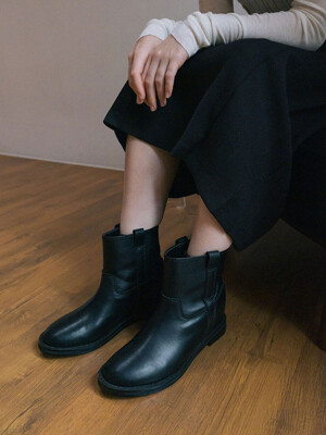 m107 Half boots_ black 5.5cm 하프 부츠 블랙