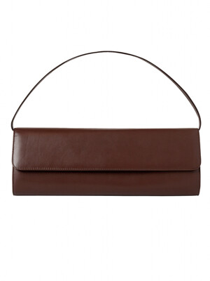 BROWN LEATHER BAGUETTE BAG