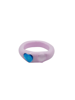 heart duo ring-pink