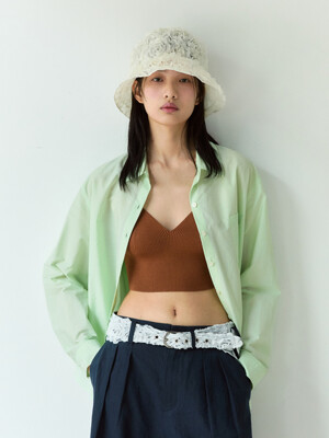 Pear Cotton Shirt (Light Mint)