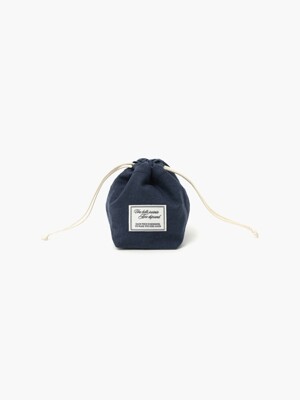 drawstring pouch - navy