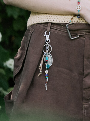 Nature and love remember keyring