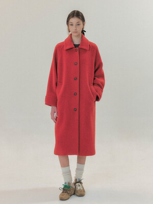 [단독]Belle Rouge Long Coat Red