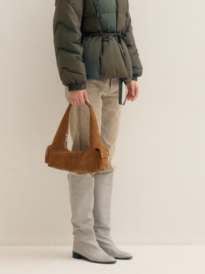 Poket Hobo Bag Small (Camel Suede)