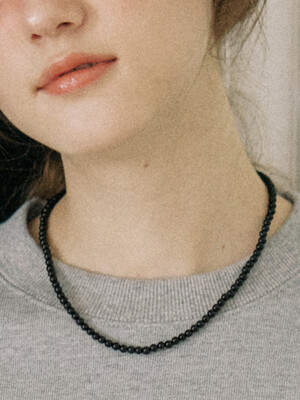 Onyx Rouge Necklace - Black