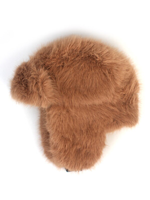 Fur Brown Aviator Hat 바라클라바