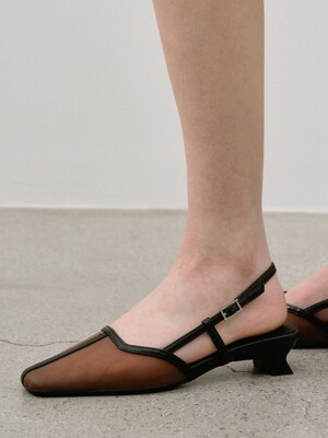 Square Mesh Slingback_5B04_스퀘어메쉬슬링백_ 2 color