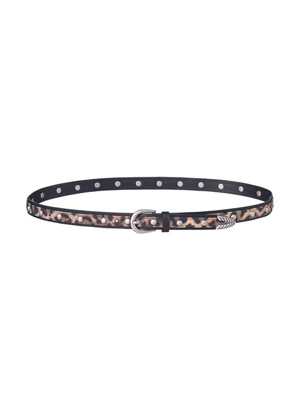 Leopard Stud Belt in Brown VX5ST316-93