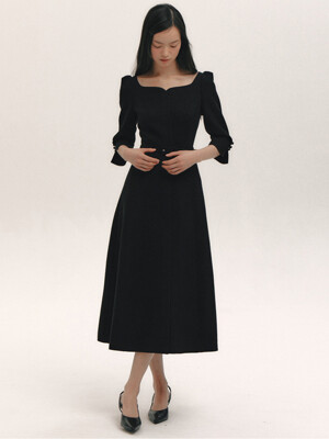 Classic Heartneck Dress(2color)