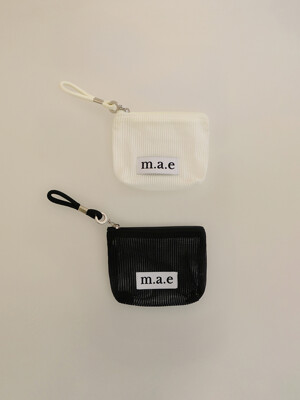 m.a.e Logo Mesh Pouch _ 2color