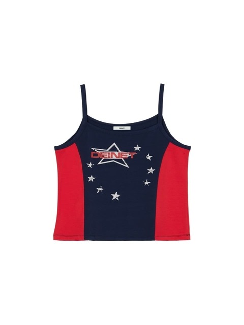 DEINET ♥ DEINET STAR GRAPHICS SLEEVELESS/追跡付 다이닛]DEINET STAR GRAPHICS SLEEVELESS IN BLUE