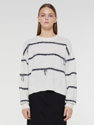 ANNA Hand Stitched Lambswool Knit Top