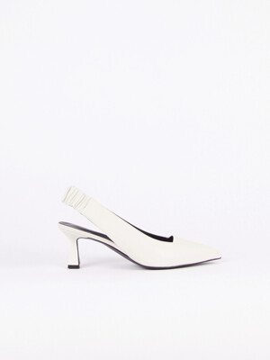 Nana Slingback Pumps Leather Ivory