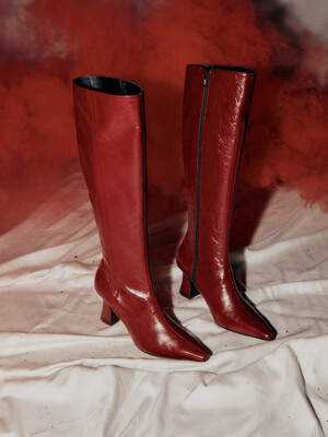 Hazel Long Boots / Y.08-B17 / BURGUNDY