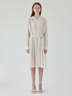 Lydia dress+inner slip dress set_IVORY