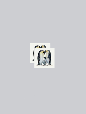 Emperor Penguins 타투스티커 페어 2매