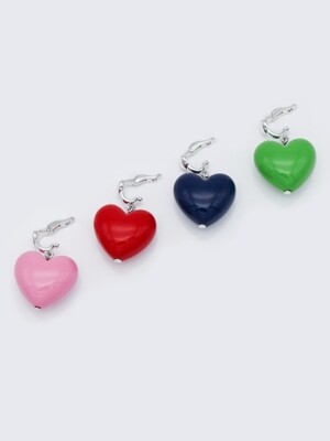 Lovely volume heart acrylic pendant 러블리 볼륨 하트 아크릴 펜던트