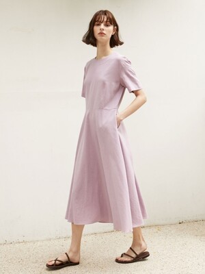Linen Flared Dress_7 colors