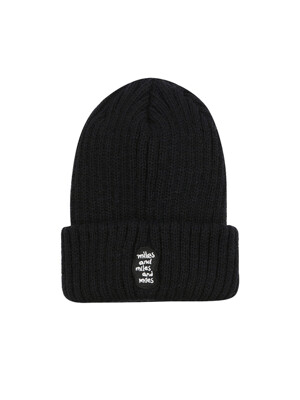 knit beanie_black