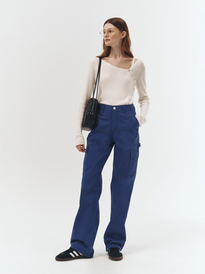 COTTON BAKER PANTS BLUE_UDPA3A213B2