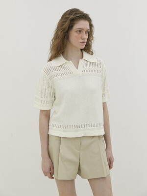 Scasi Short Sleeved Knit_IVORY