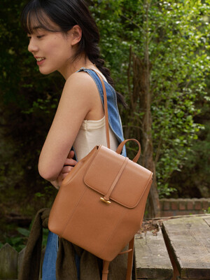 [단독] Marron Backpack_Tan Brown