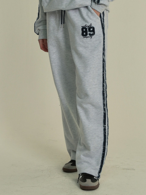 팬츠 - 미드나잇 무브 (MIDNIGHT MOVE) - denim line pants (off white)