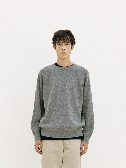 니트,니트 - 더웨더이즈어썸 (theweatherisawesome) - Wool Comfort Knit Sweater (Gray)