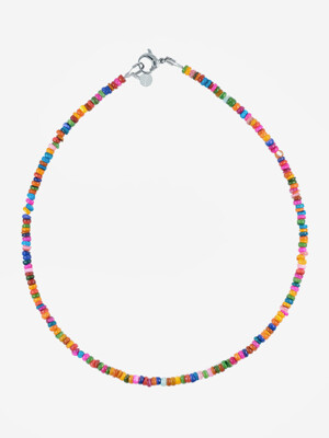 [surgical] rainbow mother-of-pearl necklace