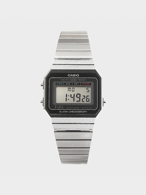 CASIO 카시오 A700W-1A 남성시계 메탈밴드 디지털시계