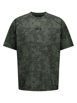 UFC 카모플라쥬 릴렉스핏 반팔 티셔츠 카키 U4SSV2308KH