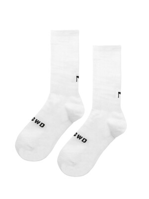 SOLID SYMBOLSOCKS_white