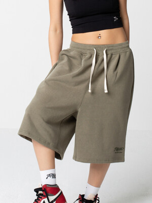 PIGMENT HALF PANTS - KHAKI