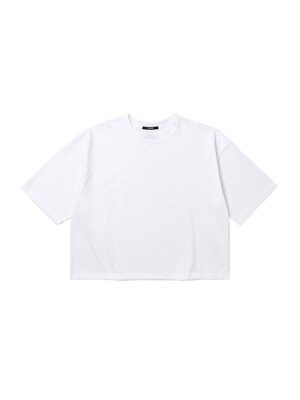여성 젤리 크롭 반팔 티셔츠 (WHITE) (HA4ST51-31)
