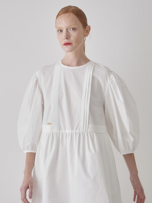 Organic Cotton Dress - White