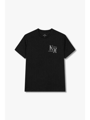 ARMANI EXCHANGE  남성 미니 로고 슬림 티셔츠 (A414130102 블랙)