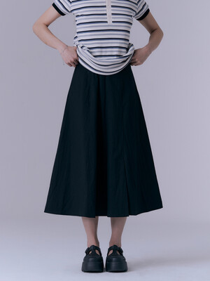 Essential flare skirt (BLACK)