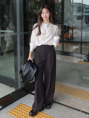 FW WIDE TUCK PANTS (3 COLORS)