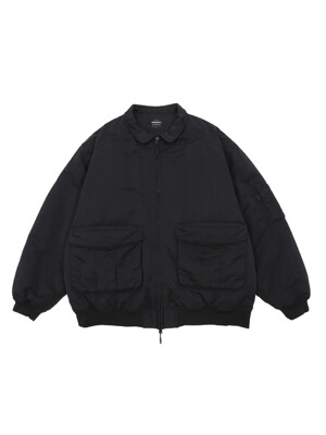 UTILITY MA-1 BOMBER JACKET (BLACK)