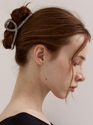 Daily twist hair claw clip-Black line_4 colors