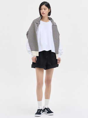 25SN daily zurry half pants [BK]