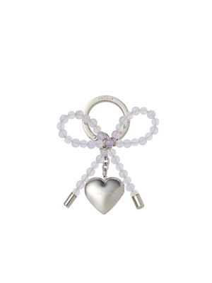 Heart Ribbon Charm (하트 리본 참) Purple